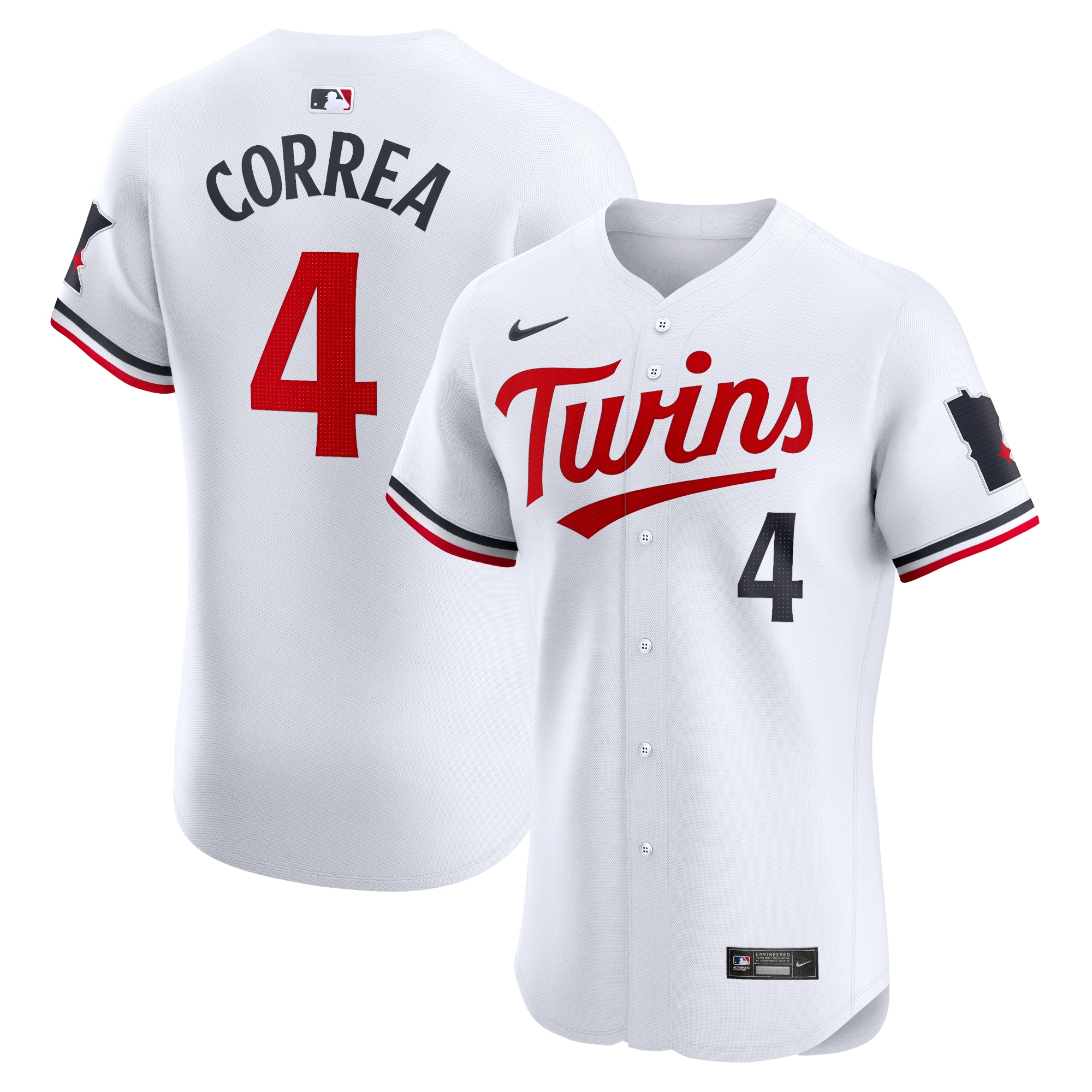 Carlos Correa Minnesota Twins Home Elite Jersey – White