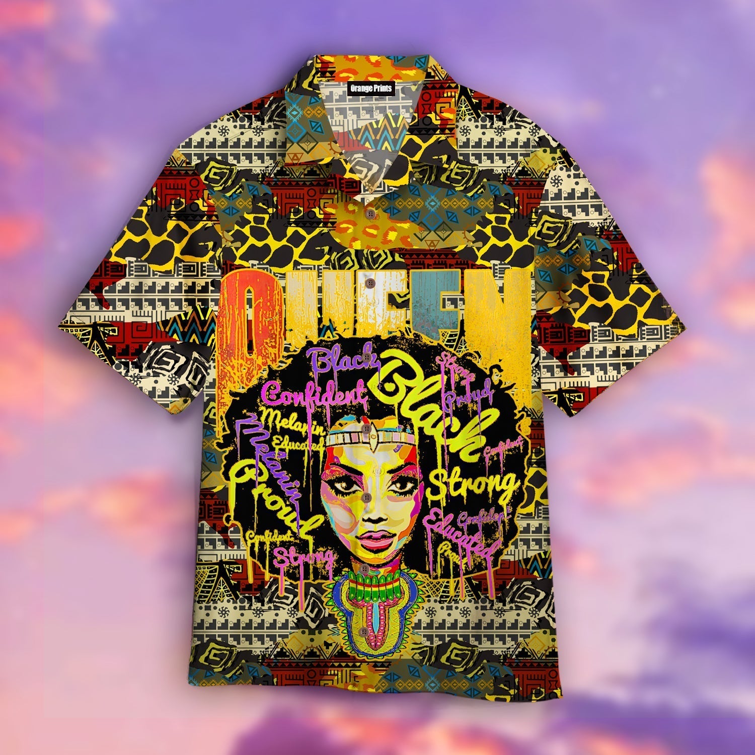 Strong Melanin Queen Aloha Hawaiian Shirts For Men & For Women | Wt1579