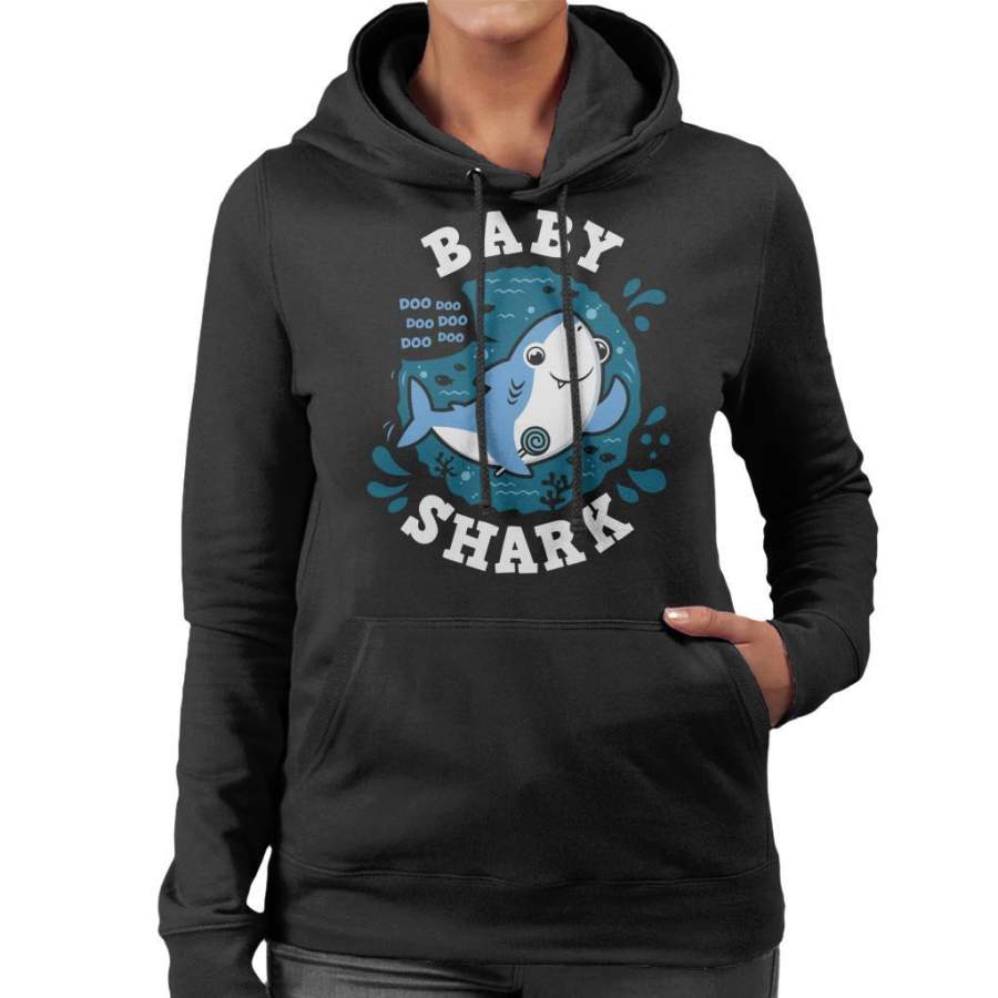 Baby Shark Family Boy Women’s Hooded Sweatshirt