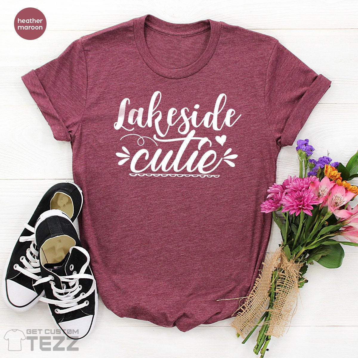 Lakeside Cute Shirt, Lake Lover T-Shirts, Lake Life T Shirts, Cute Camping Shirts, Lake Day Shirt, Camping Women Tees, Country Mom Tee