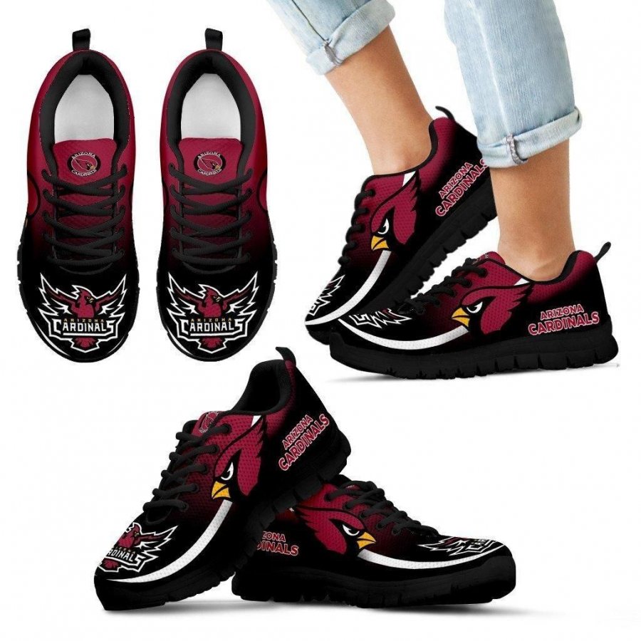 Mystery Straight Line Up Arizona Cardinals Sneakers #286