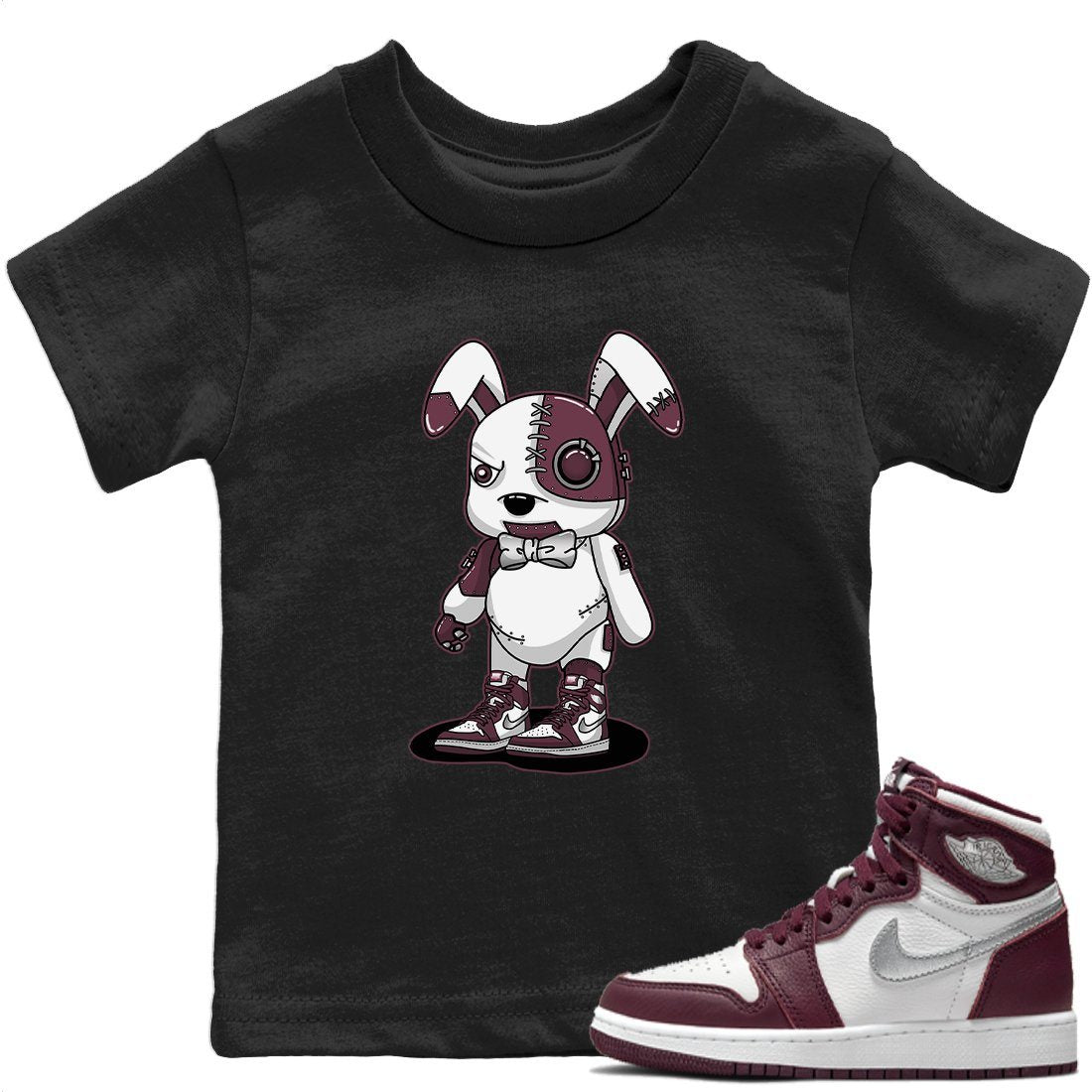 Cyborg Bunny T-Shirt – Air Jordan 1 Bordeaux Baby & Youth