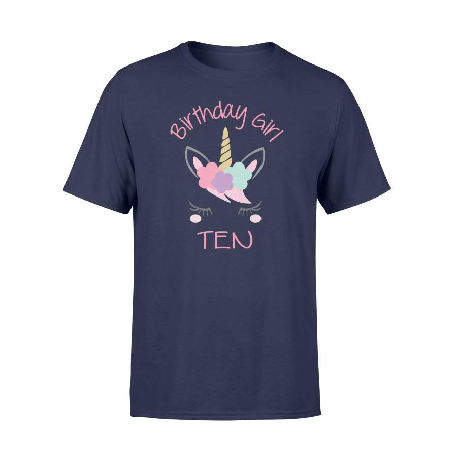 10th Birthday Unicorn Outfit, 10th Birthday Girl T Shirt