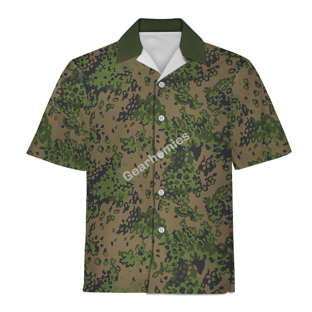 Waffen Ss Type Ii M42 Oakleaf B Smock World War Ii, Nazi, Wermacht, Luftwaffe, Waffen Ss Hawaiian Shirt