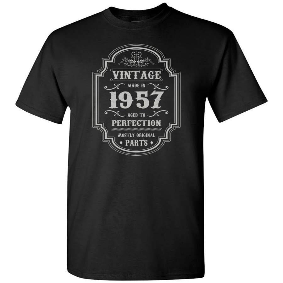 Birthday Gift Vintage Made In 1957 Age to Perfection T-shirt