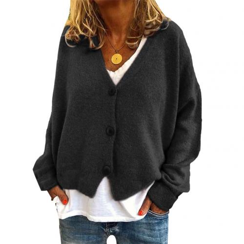 Women Sweaters Cardigan Solid Bright Color Autumn Winter Long Sleeve Cardigan for Women Outwear Knitted Sweaters Cardigan Coat alx