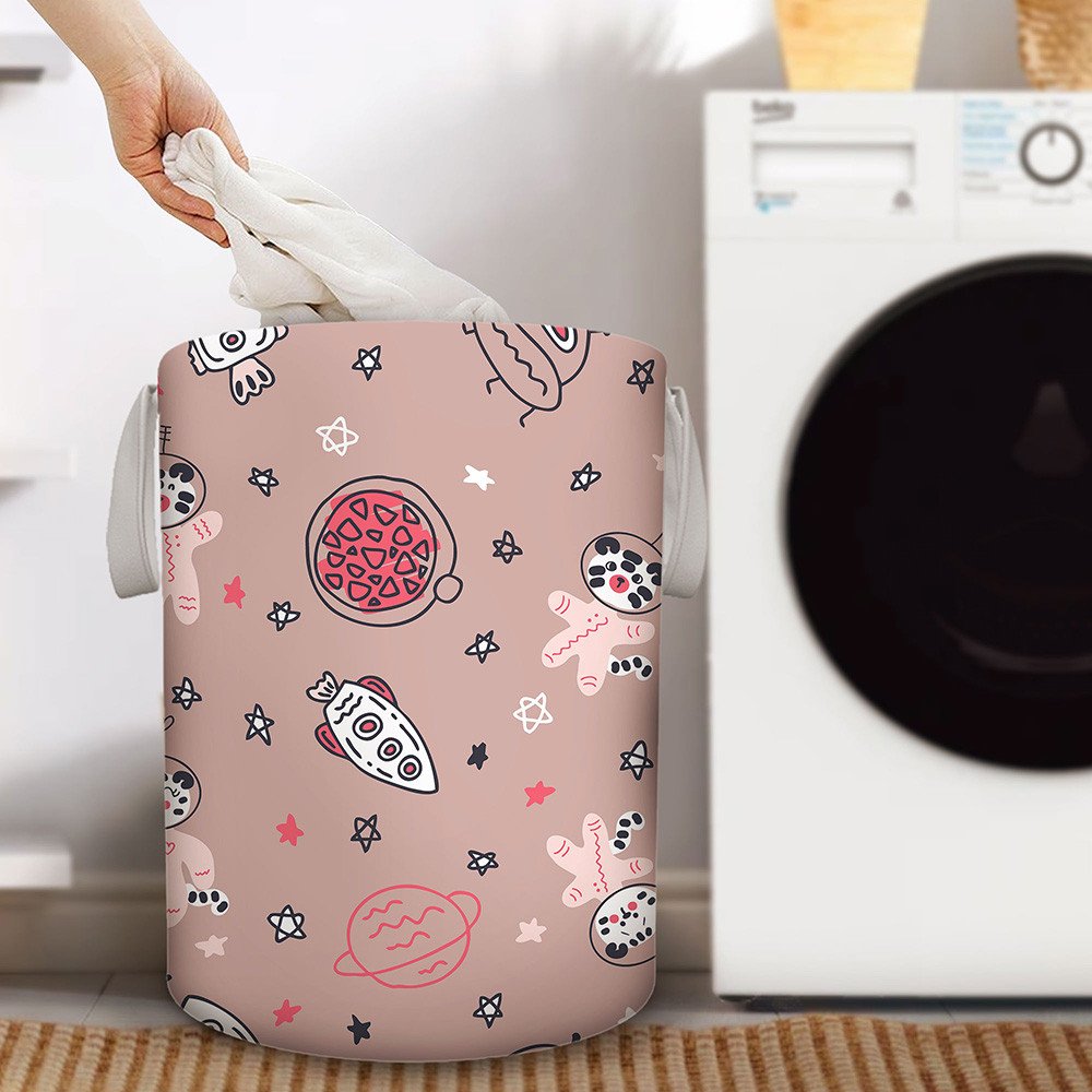 Shopeeyou – Astronaut Kittens In Space With Tshirt Cat Foldable Laundry Basket