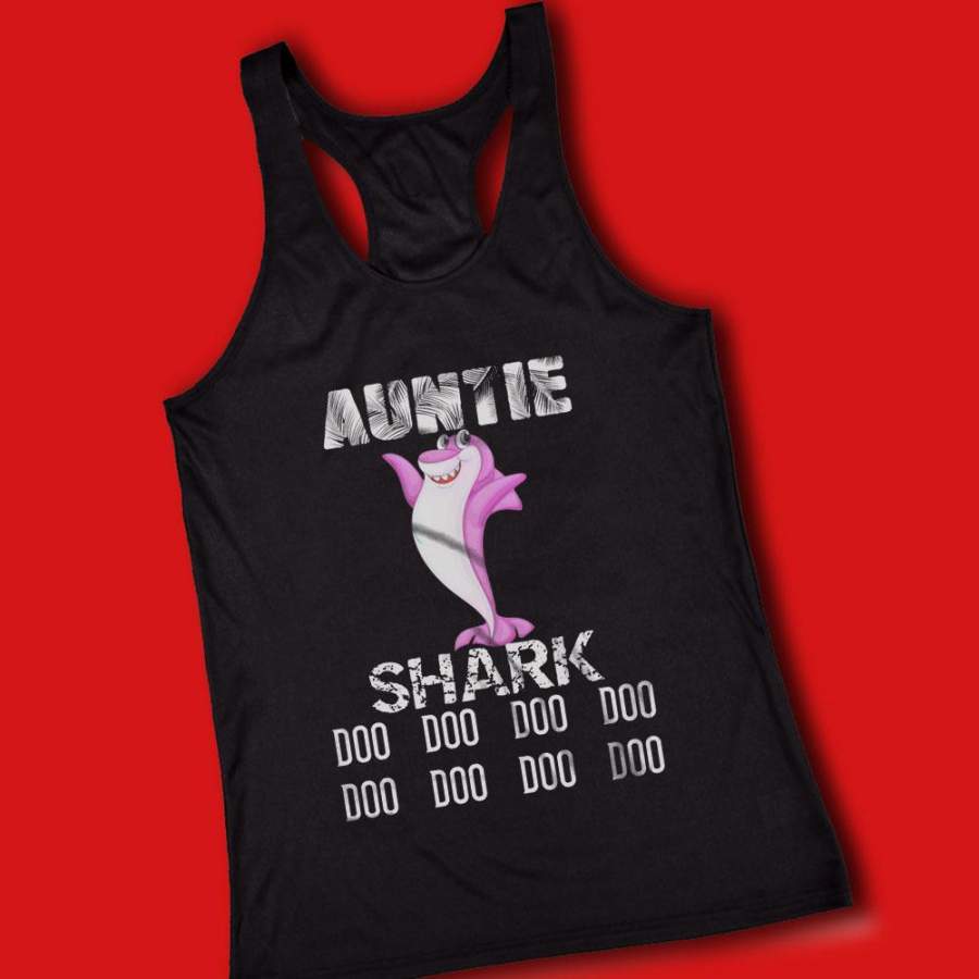 Auntie Shark Doo Doo Doo Matching Family Women’S Tank Top