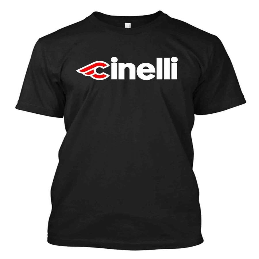 Cinelli Vintage Style – Custom Men’s Black T-Shirt Tee