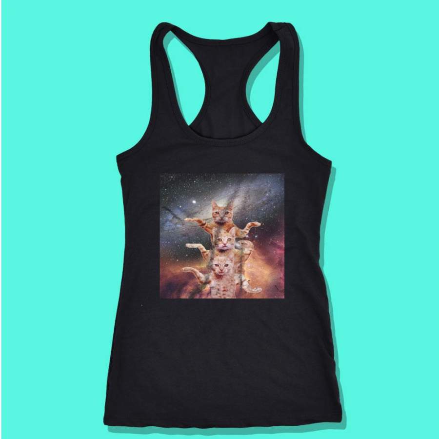 Cats Are Dancing In Space Kitten Women’S Tank Top