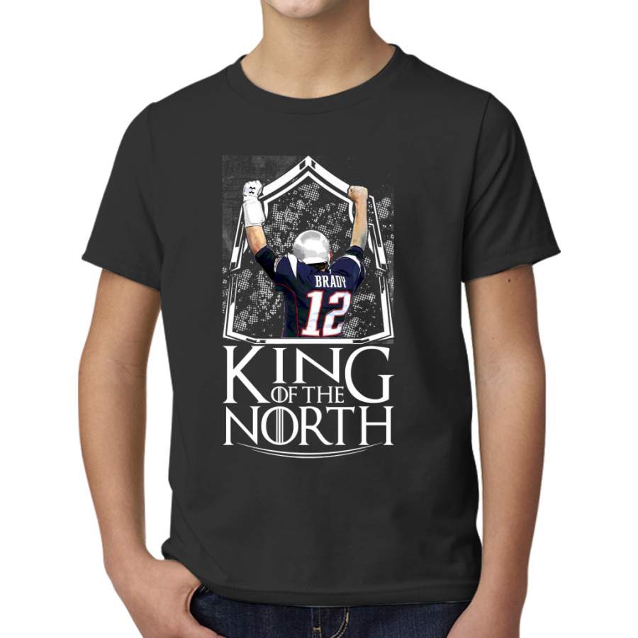 Tom Brady King Of The North New England Patriots Football Shirt Young T-Shirt