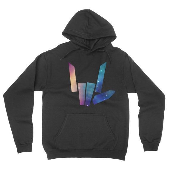 Kids Adult Sizes Share The Love Galaxy Print Hoodie Shirt