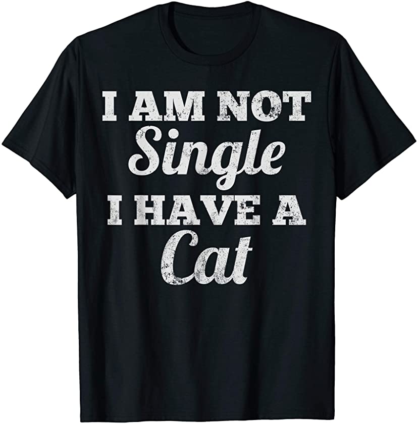 Cat Lady Kitten Single Valentine’s Day T-Shirt