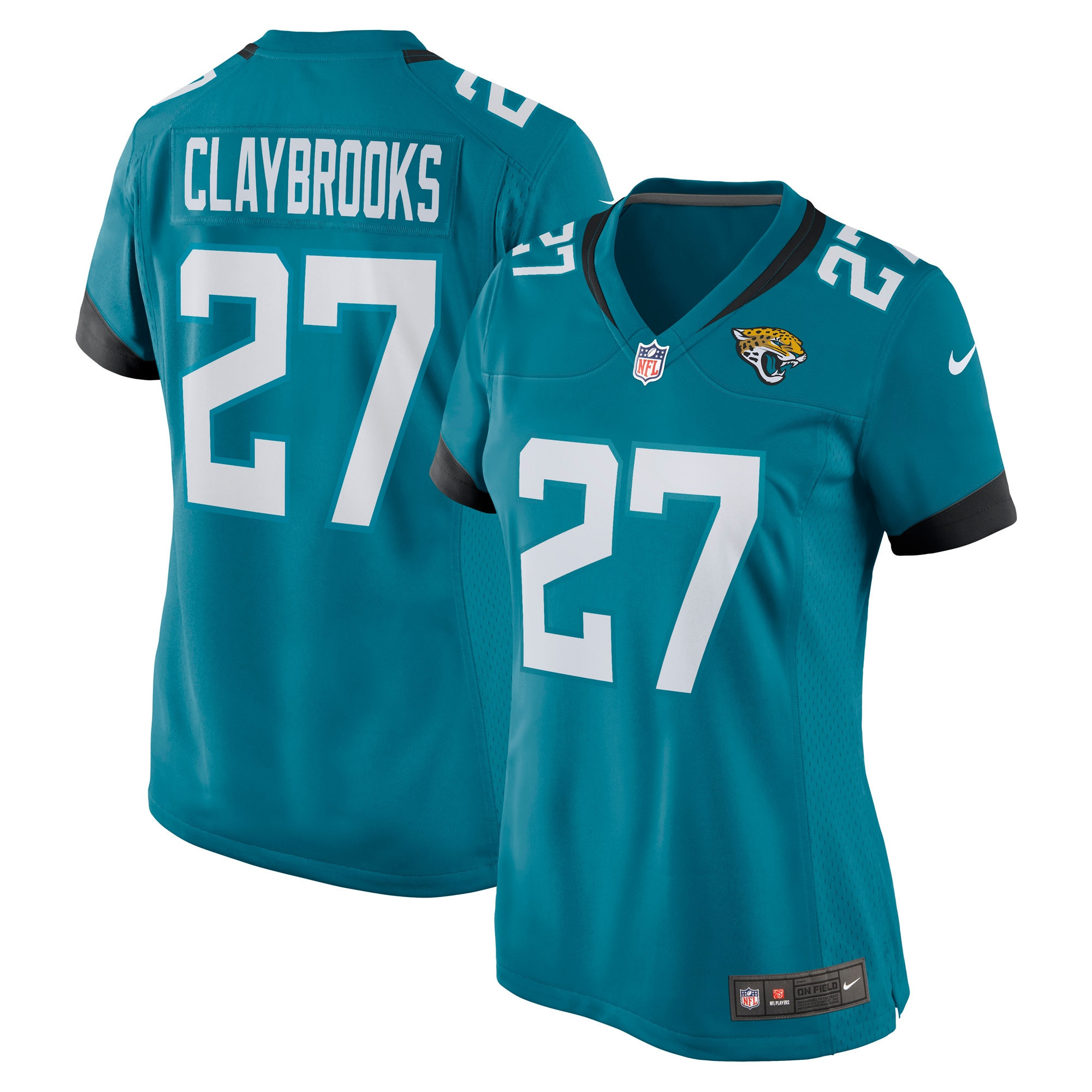 Chris Claybrooks Jacksonville Jaguars Womens Game Jersey – Teal NFL