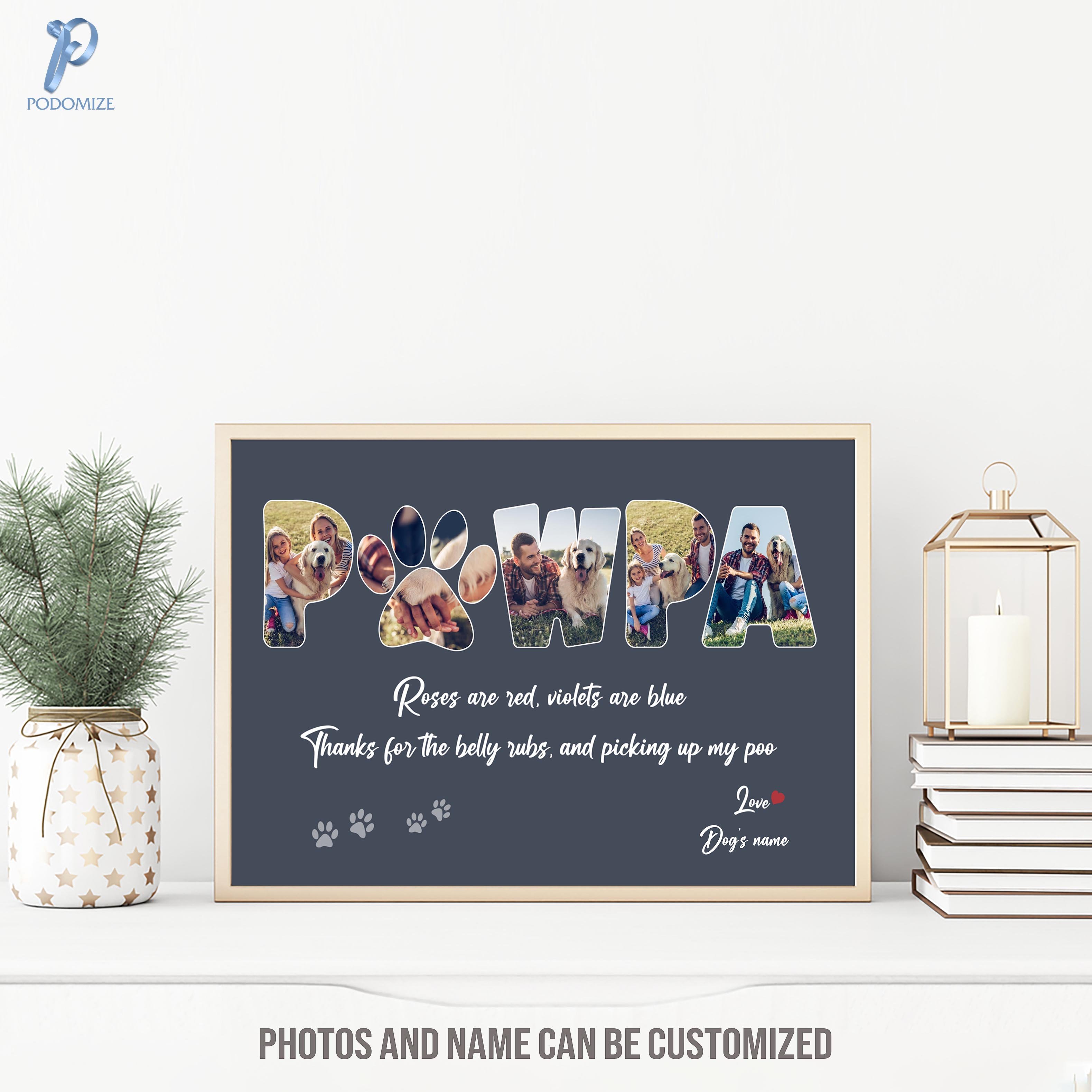 Custom Photo Pawpa Wall Art Print Poster Poster Art Design