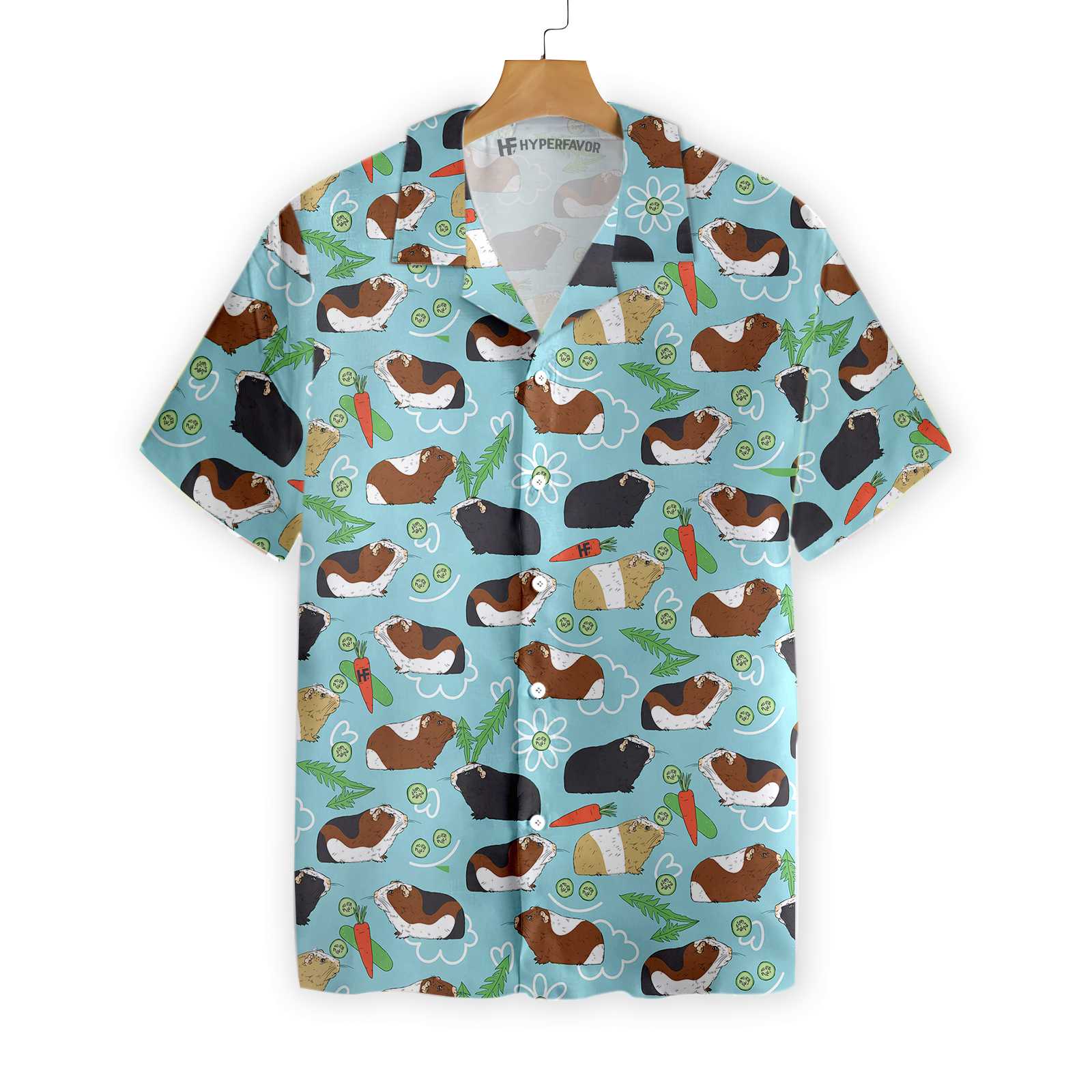 Guinea Pig Seamless Pattern Hawaii Shirt Ha68596