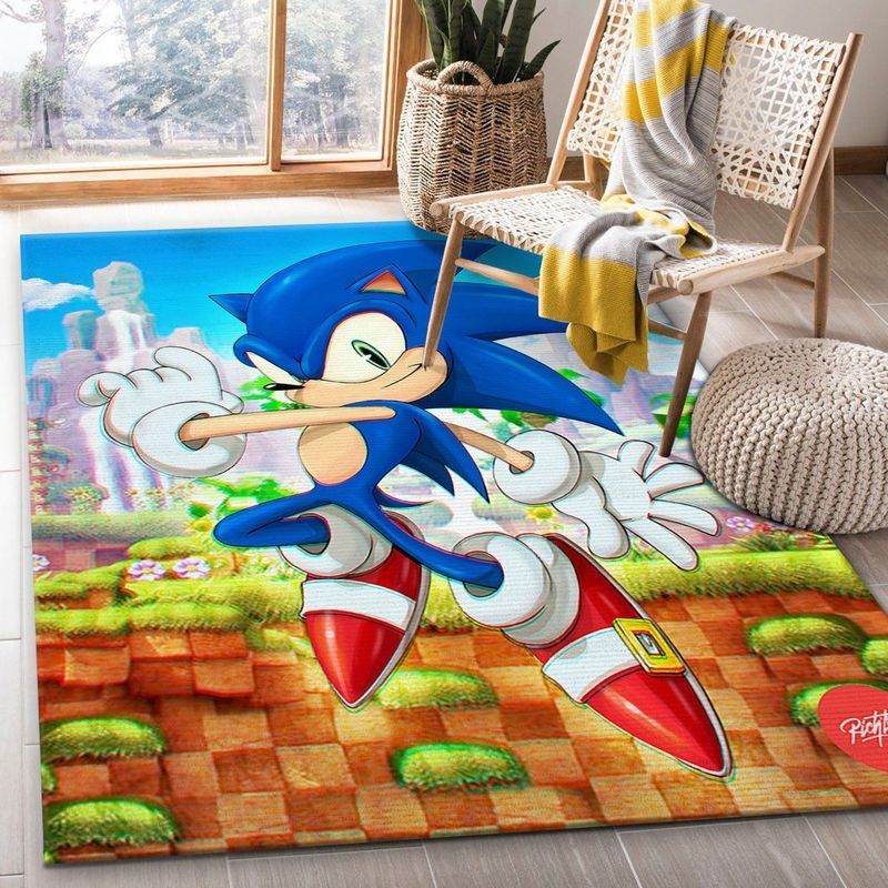 Sonic The Hedgehog Viii Area Rug Living Room Rug Home Decor Floor Decor