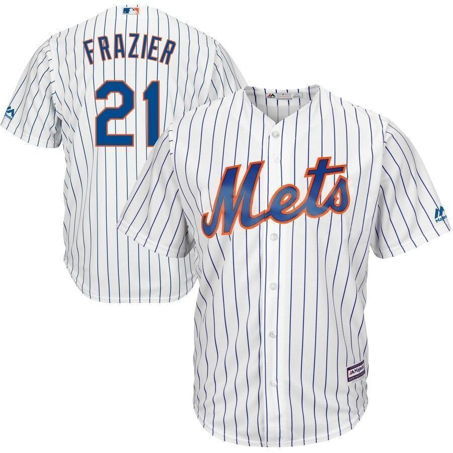 Todd Frazier New York Mets Official Cool Base Player Jersey – White Royal