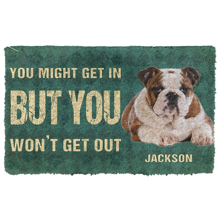 Waybackapparel Keep Door Closed Bulldogs Dog Custom Gender 3D Doormat