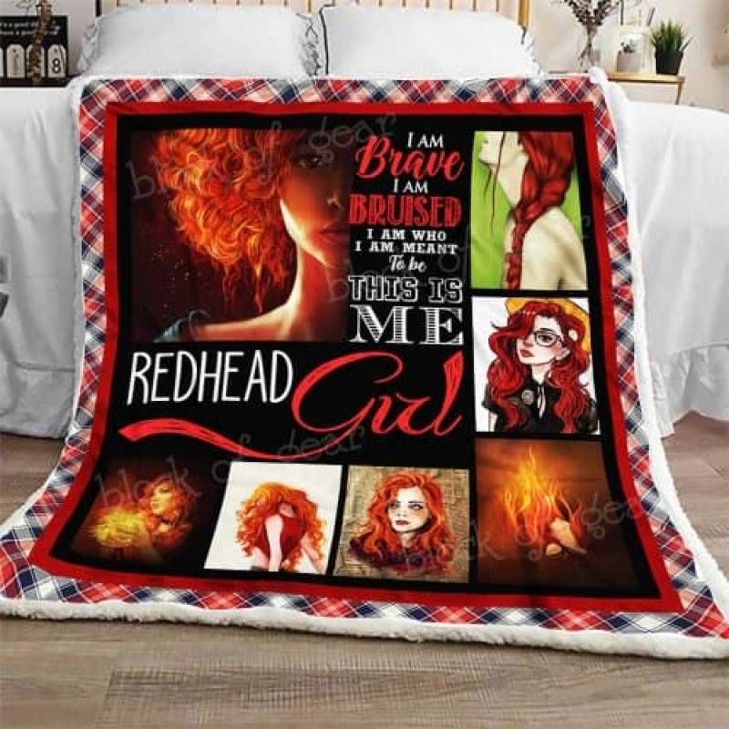 Redhead Girl Sofa Blanket THH837 Block Of Gear™