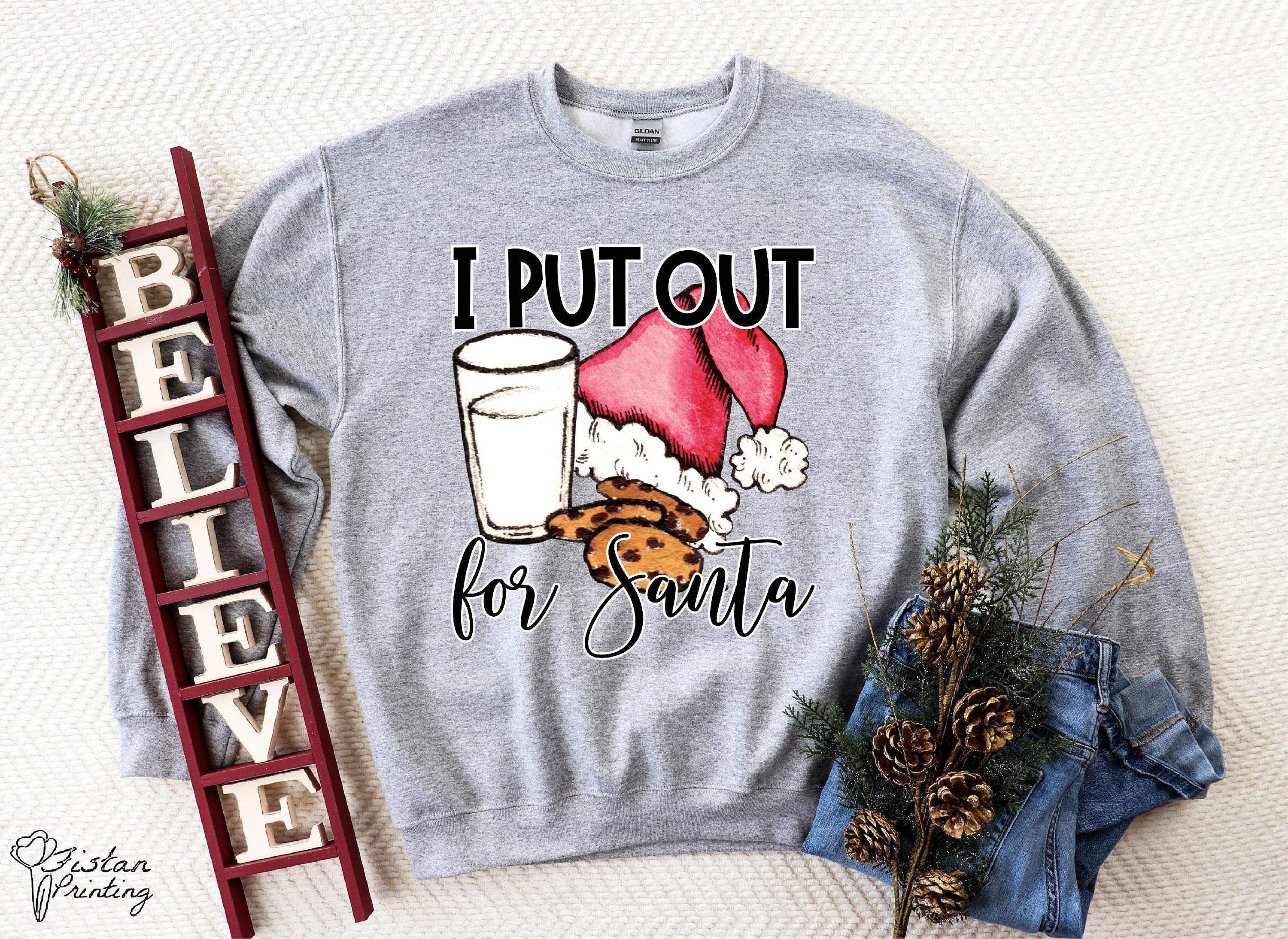 I Put Out For Santa Funny Christmas Sweater,Christmas Sweater,Christmas ...