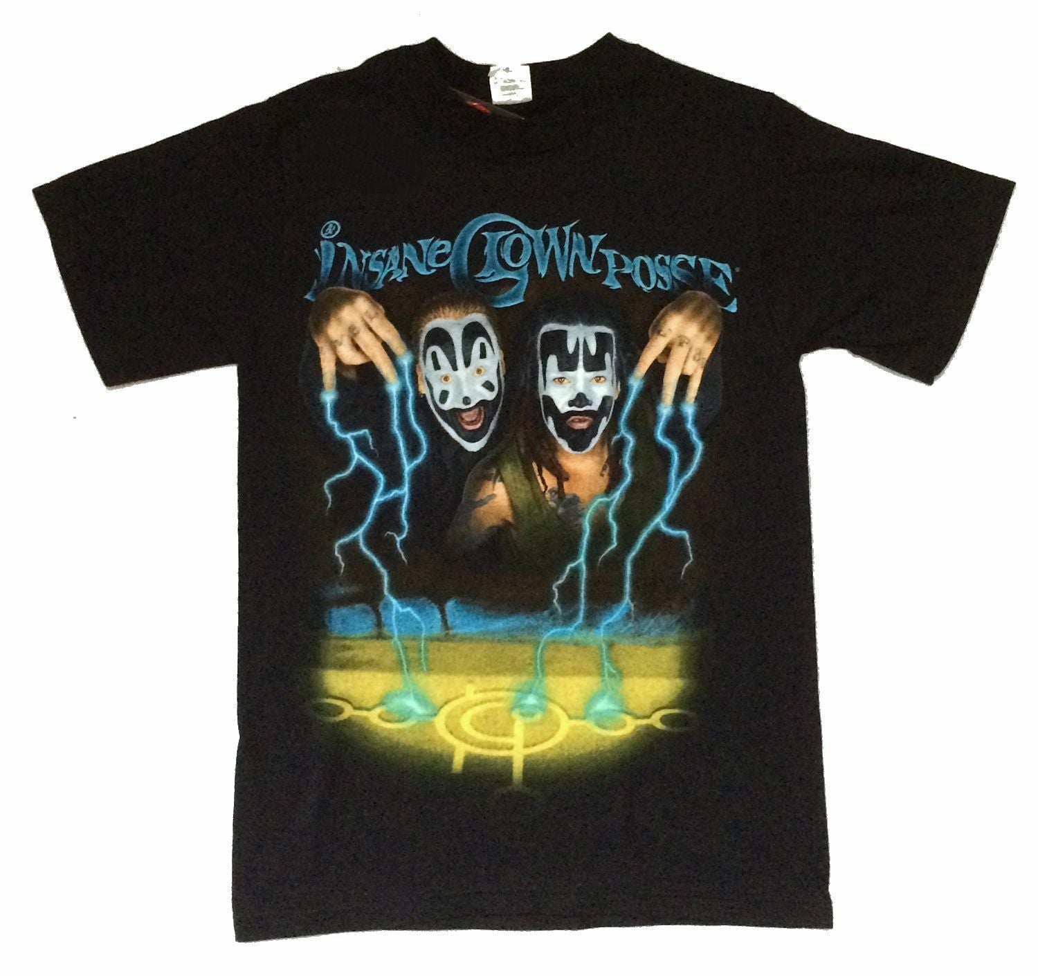 Vtg Insane Clown Posse Storm Lightning Shaggy Violent J Black T-Shirt