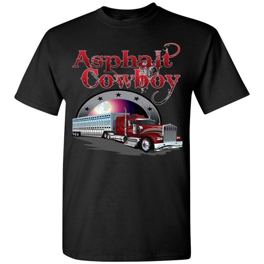 Asphalt Cowboy Bullhauler Tshirt Front Print