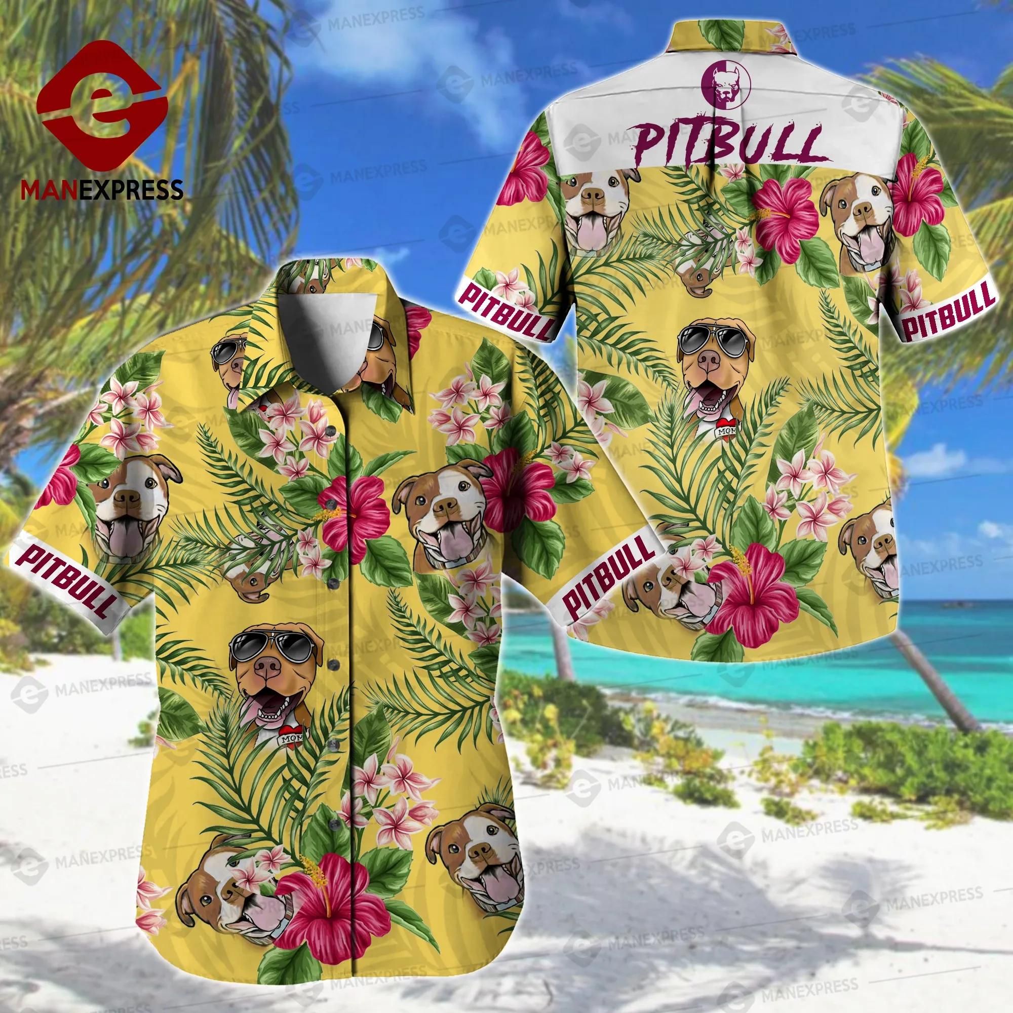 Pitbull Aloha Hawaii Shirt Colorful Short Sleeve Summer Beach Casual For Men And Women Ha49765