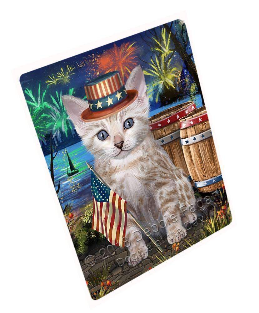 4Th Of July Independence Day Firework Bengal Cat Blanket Blnkt103647