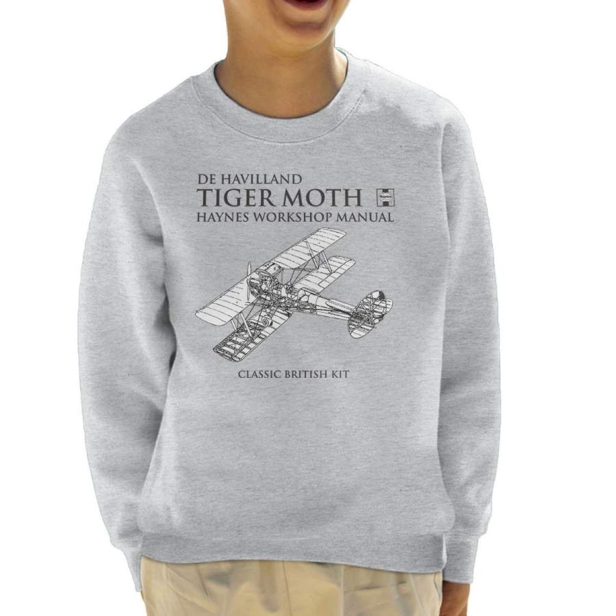 Haynes Owners Workshop Manual de Havilland Tiger Moth Kid’s Sweatshirt