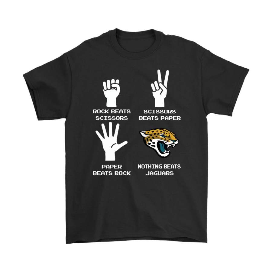 Rock Paper Scissors Nothing Beats The Jacksonville Jaguars Shirts