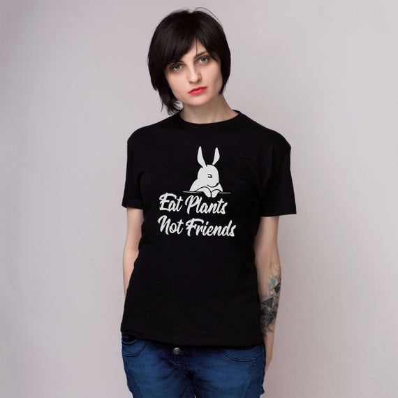 Vegan Friends Tumblr Shirt Vegan Gift Cute T Shirt Vegan Apparel Vegan Friend Gift Animal Vegan Shirt Vegetarian T Shirt Vegan Af Go1025