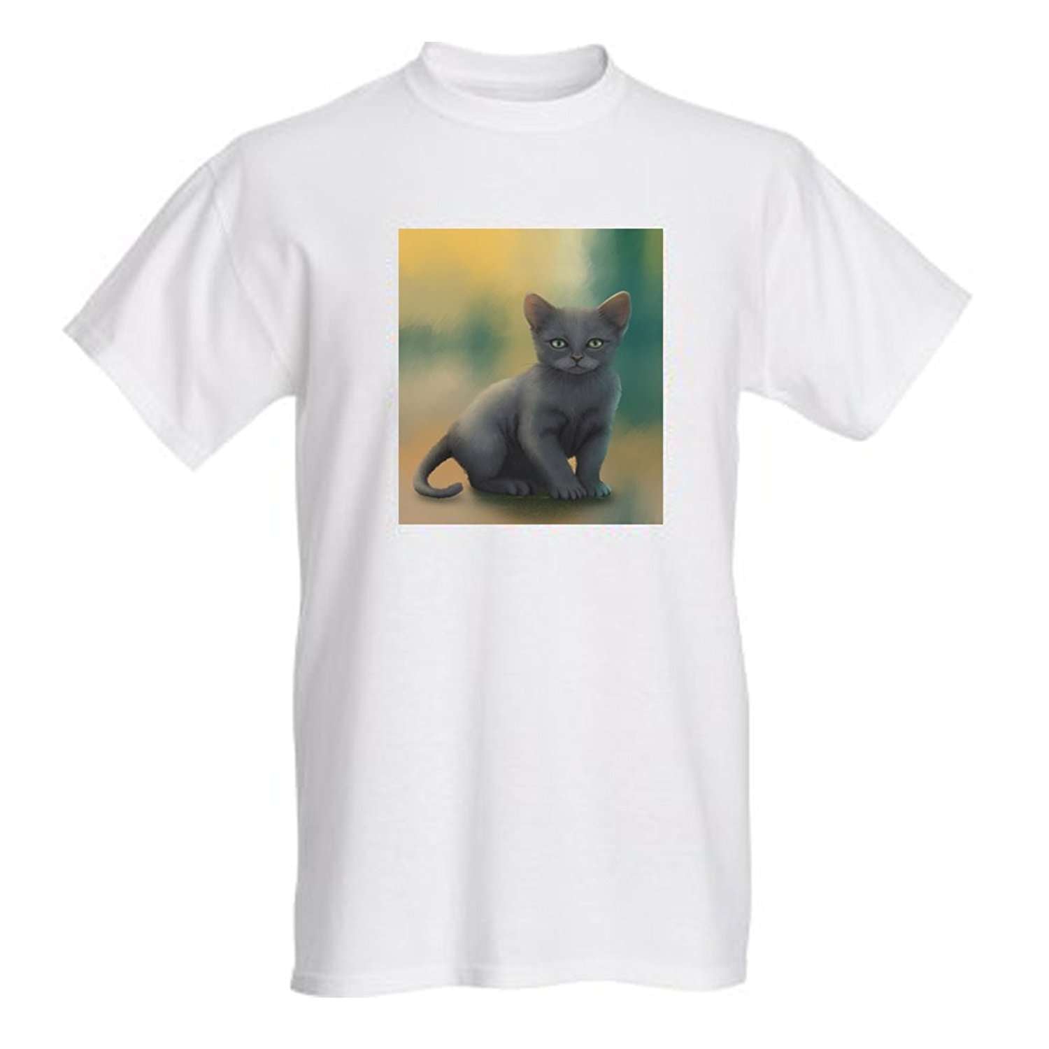 Men’S Russian Blue Kitten Cat T-Shirt