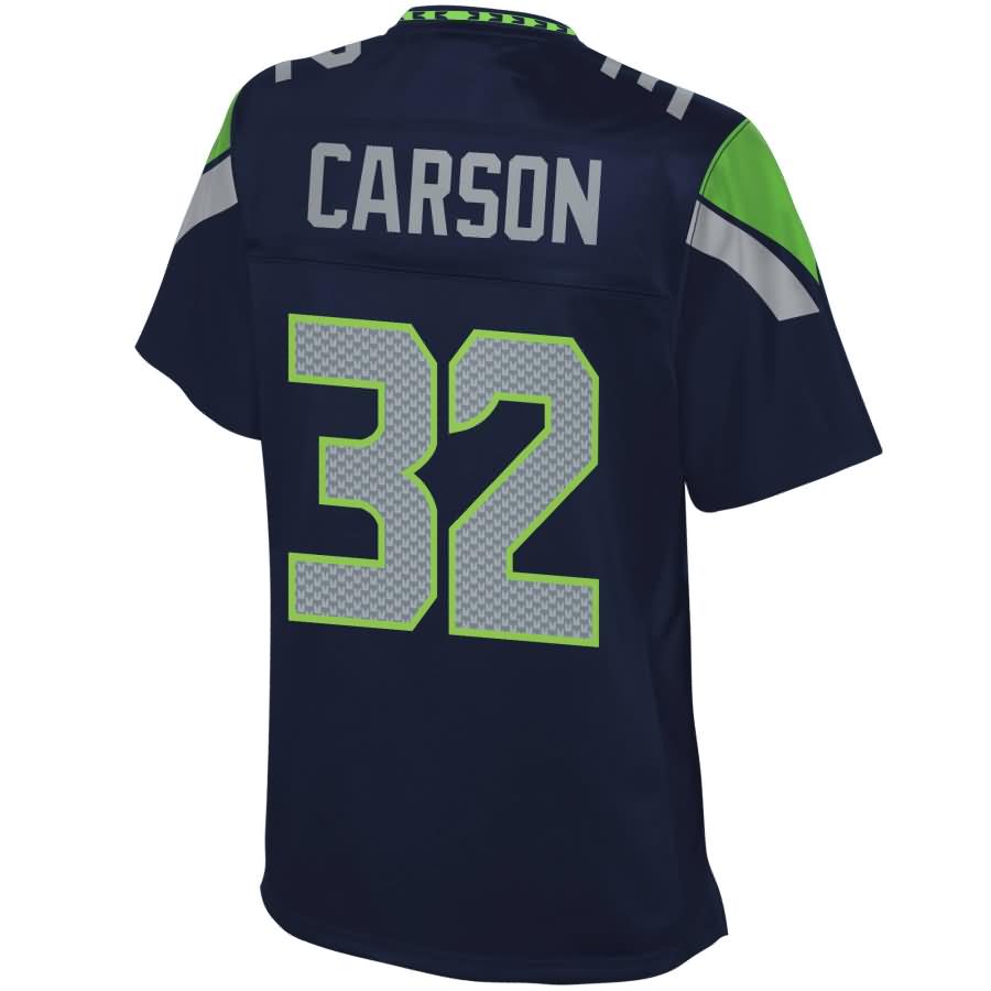 Chris Carson Seattle Seahawks NFL Pro Line Womens Team Color Player Jersey – College Navy