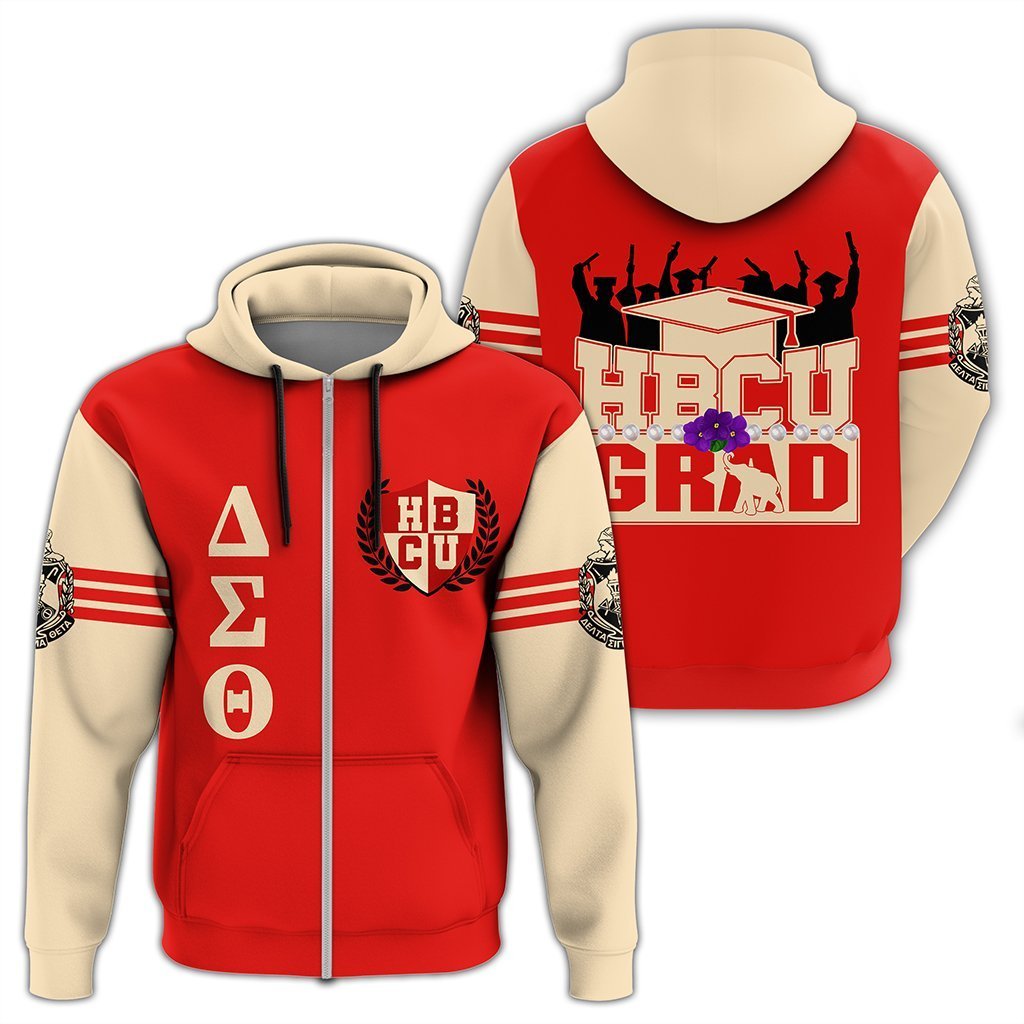 Greek Life Hoodie – Delta Sigma Theta Hbcu Graduation Zip Hoodie