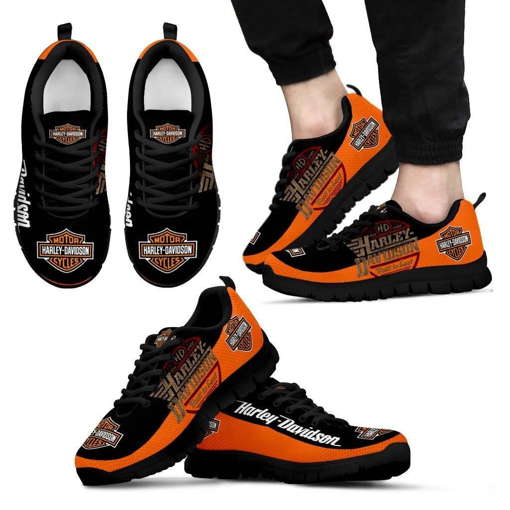 Harley Davidson 4 Unisex Breathable Sneakers Motorcycle Custom Shoes