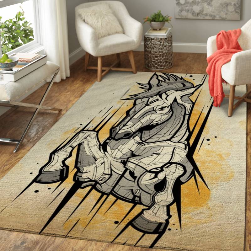 Stomping horse – Animals Area Rug Carpet