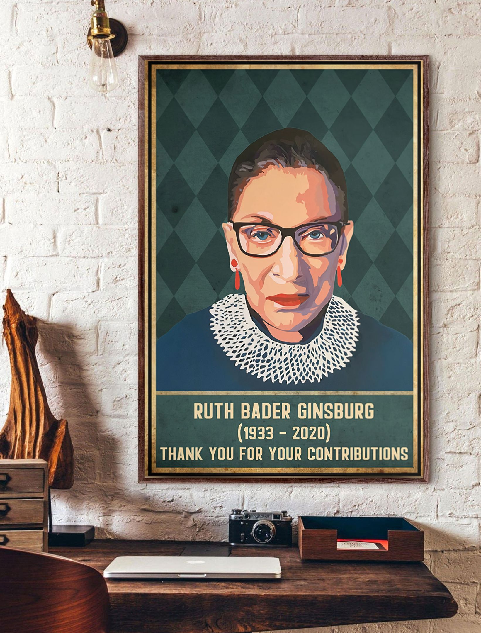 Rbg Ruth Bader Ginsburg Vertical Poster Poster Art Design