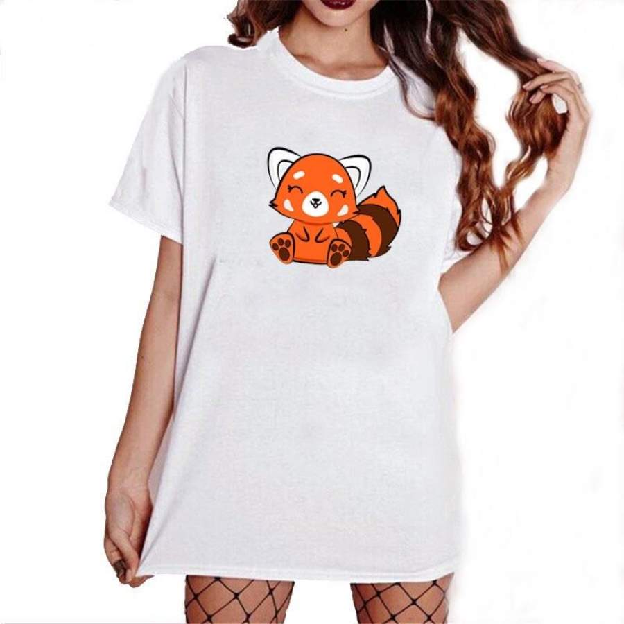 Red Panda T Shirt , Ramen Shirt , Japanese Noodles Gifts , Animal Lover Gift ,Cute Red Panda