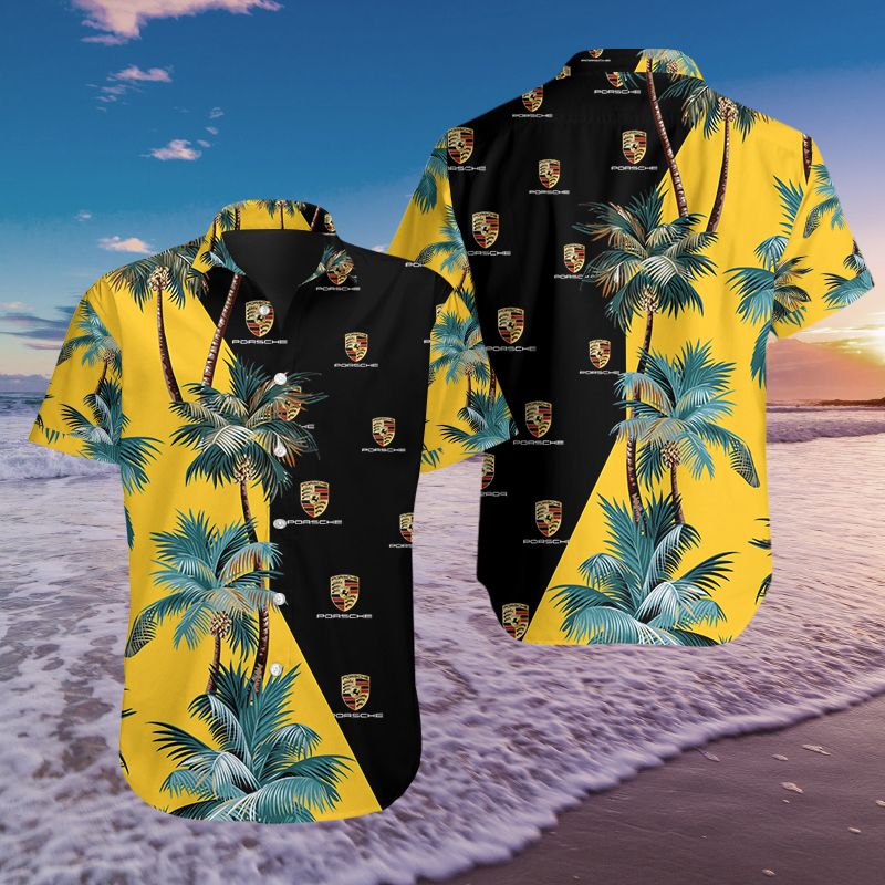 3D All Over Printed Porsche Lph-Nh Hawaiian Shirts Ver 1 (Yellow)