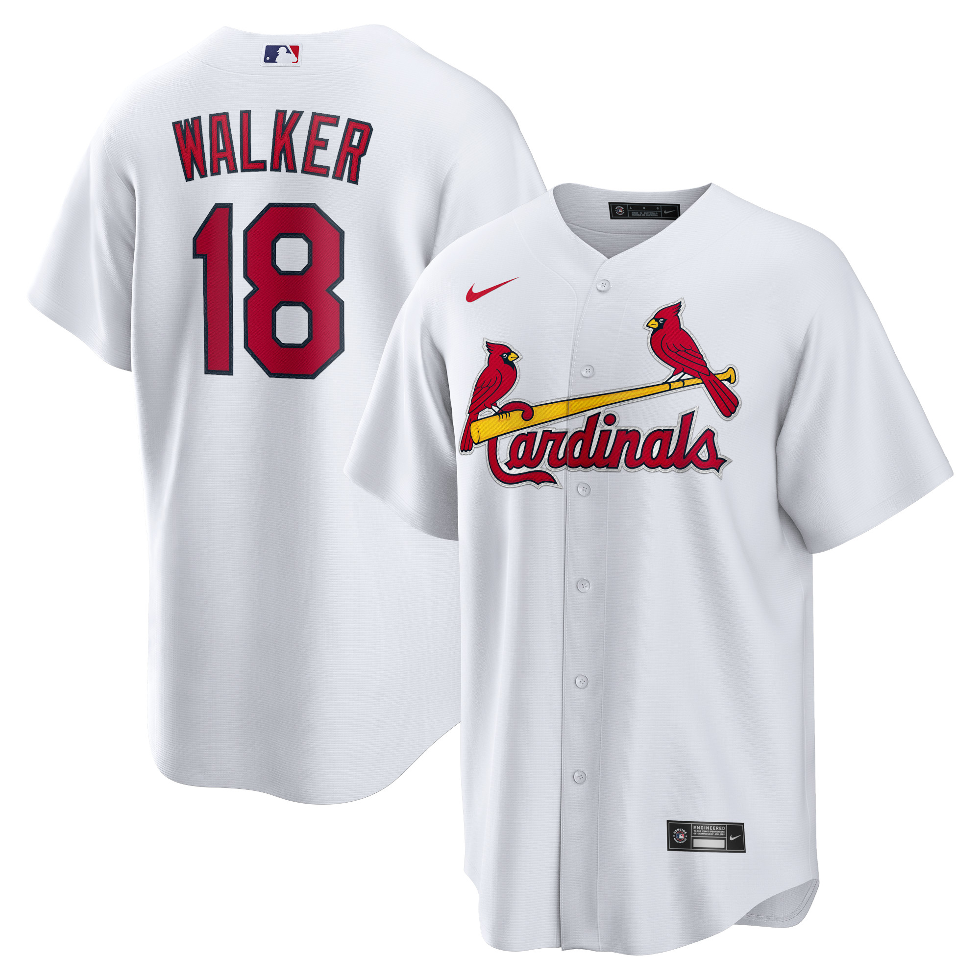 Jordan Walker St. Louis Cardinals Home Official Replica Player Jersey – White