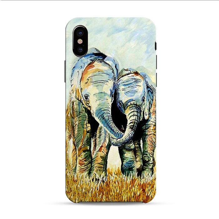 Two Elephants iPhone XR 3D Case