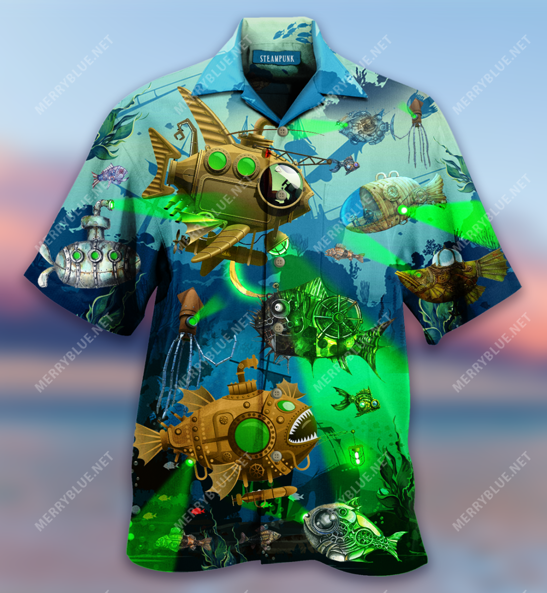 Fish Steampunk Hawaii Shirt Ha64356