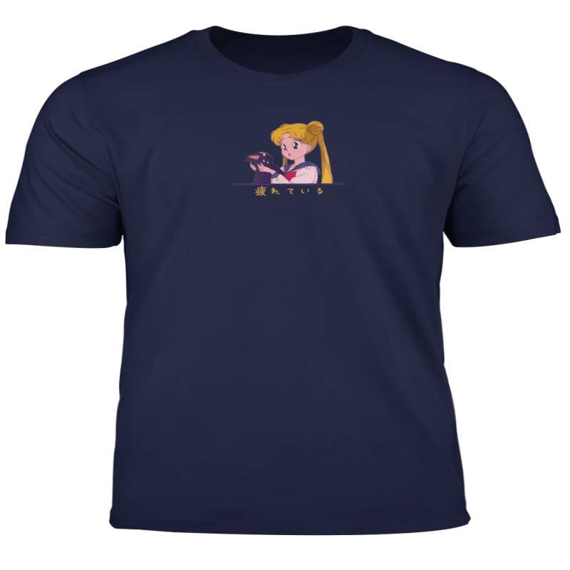 Vintage Retro Sailor Anime Moon Aesthetic Grunge Japan T Shirt