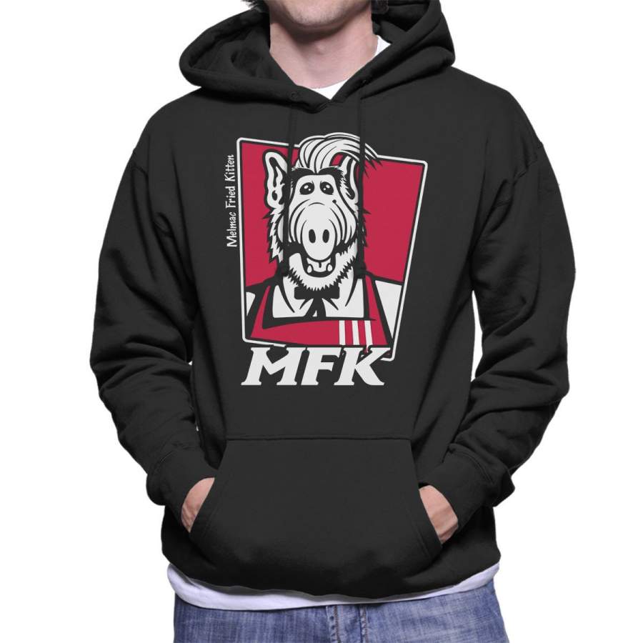 Melmac Fried Kitten ALF KFC Men’s Hooded Sweatshirt