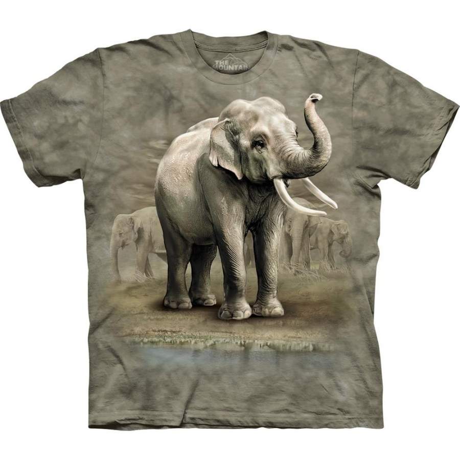 Asian Elephants on the Move T-Shirt