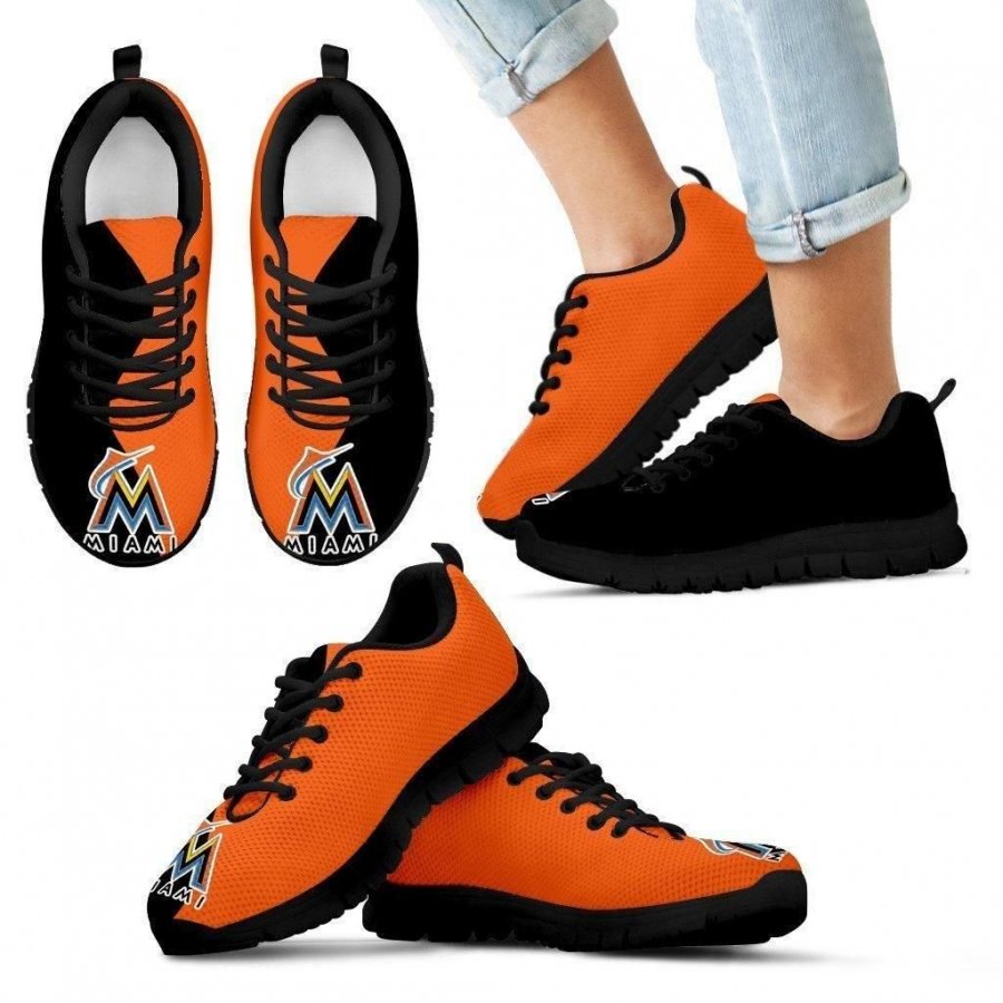 Two Colors Trending Lovely Miami Marlins Sneakers #264