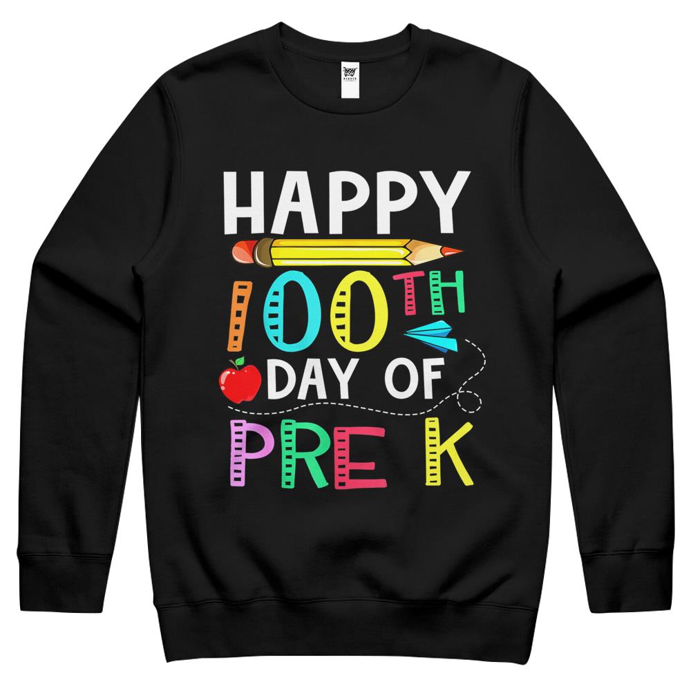 100 Days Of Pre K – Happy 100Th Day Of School Gift For Crewneck Sweatshirt