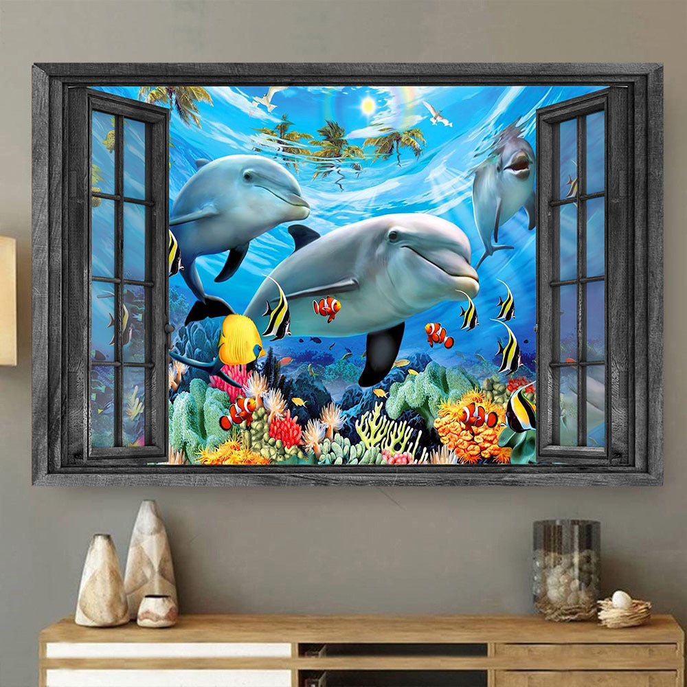 Dolphin 3D Wall Art Painting Art Home Decor Living Decor Nemo Clownfish Gift