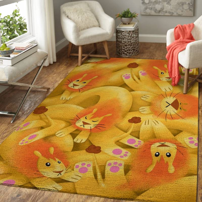 Spaghetti with Lions – Spaghetti Animals Area Rug Carpet